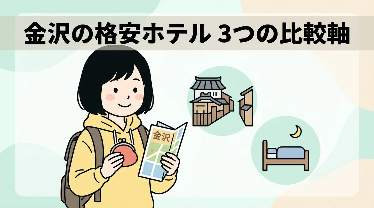 金沢で安いホテルを選ぶ3つの比較軸