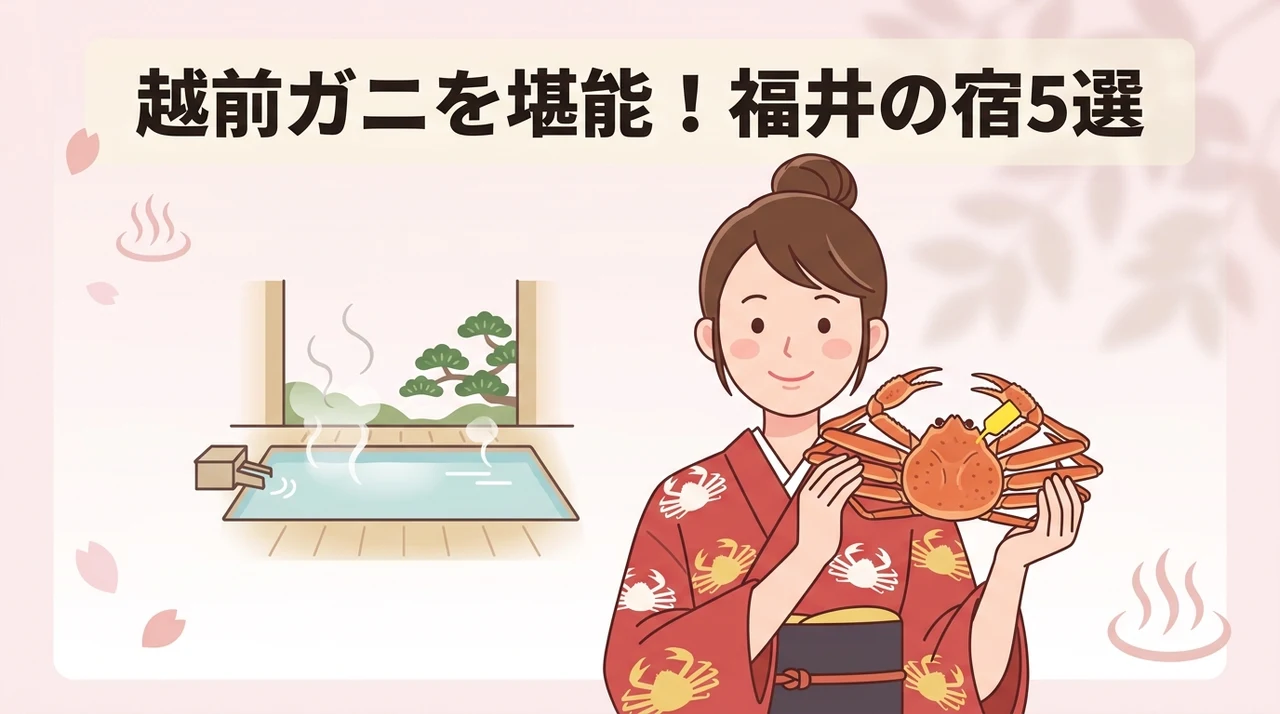 福井のカニ旅館おすすめ5選｜越前ガニと温泉を堪能