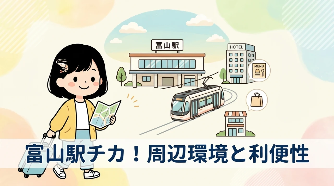 富山駅近くホテルの周辺環境と利便性